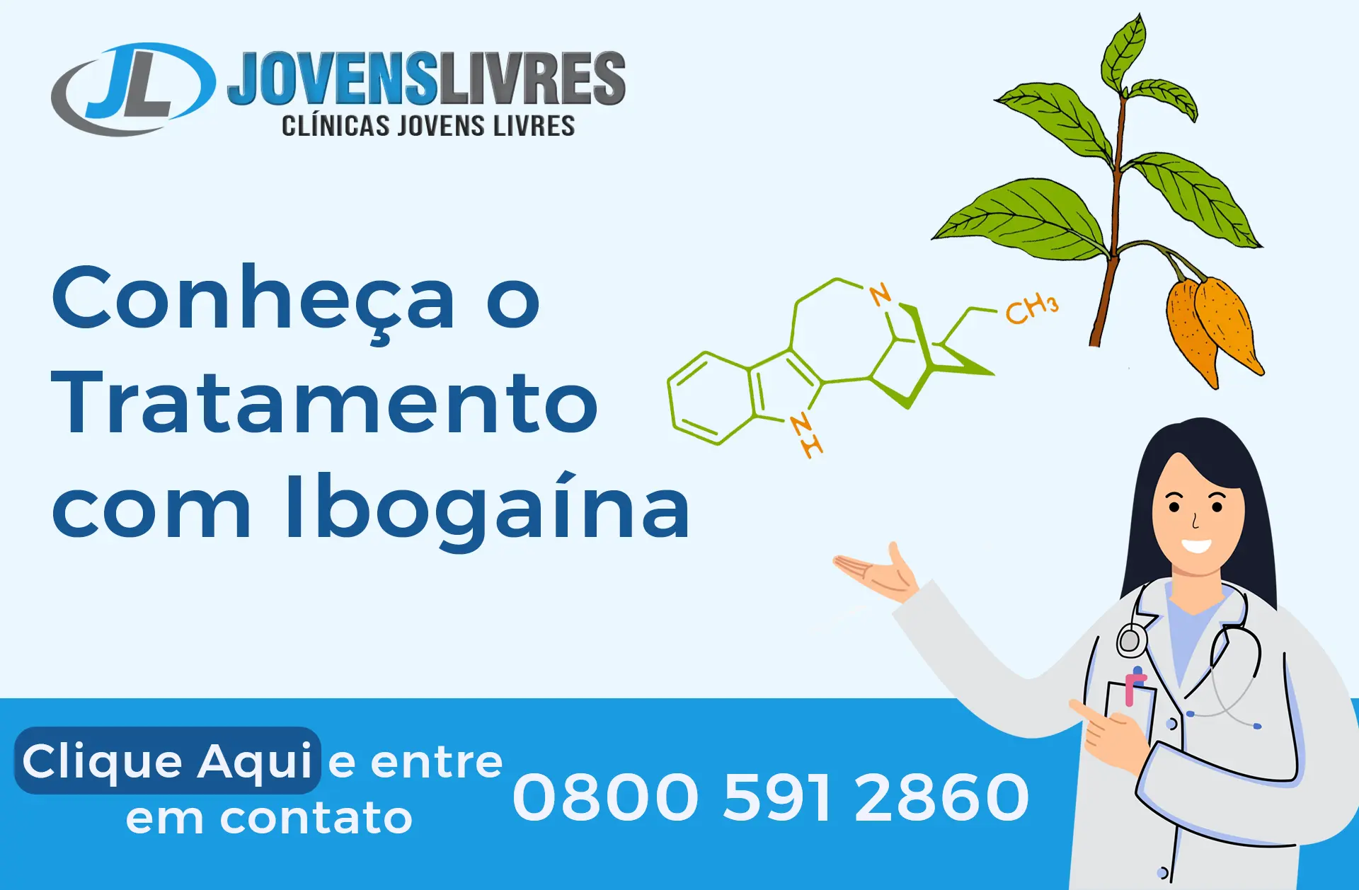 Tratamento com Ibogaína para Dependência Química e Alcoolismo - Clínica Jovens Livres