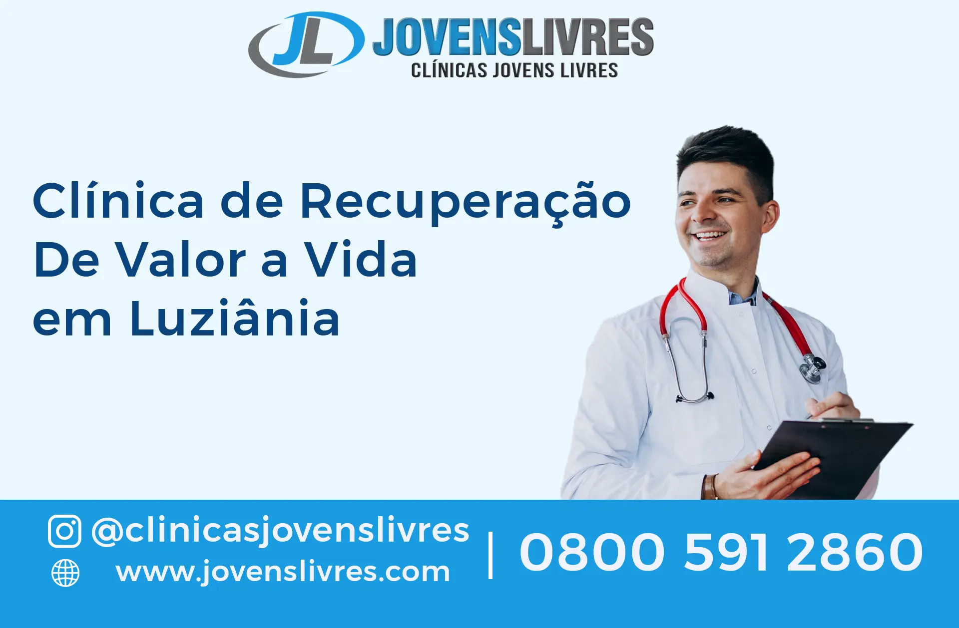 Clínica de Recuperação De Valor a Vida em Luziânia - Parceria com Jovens Livres