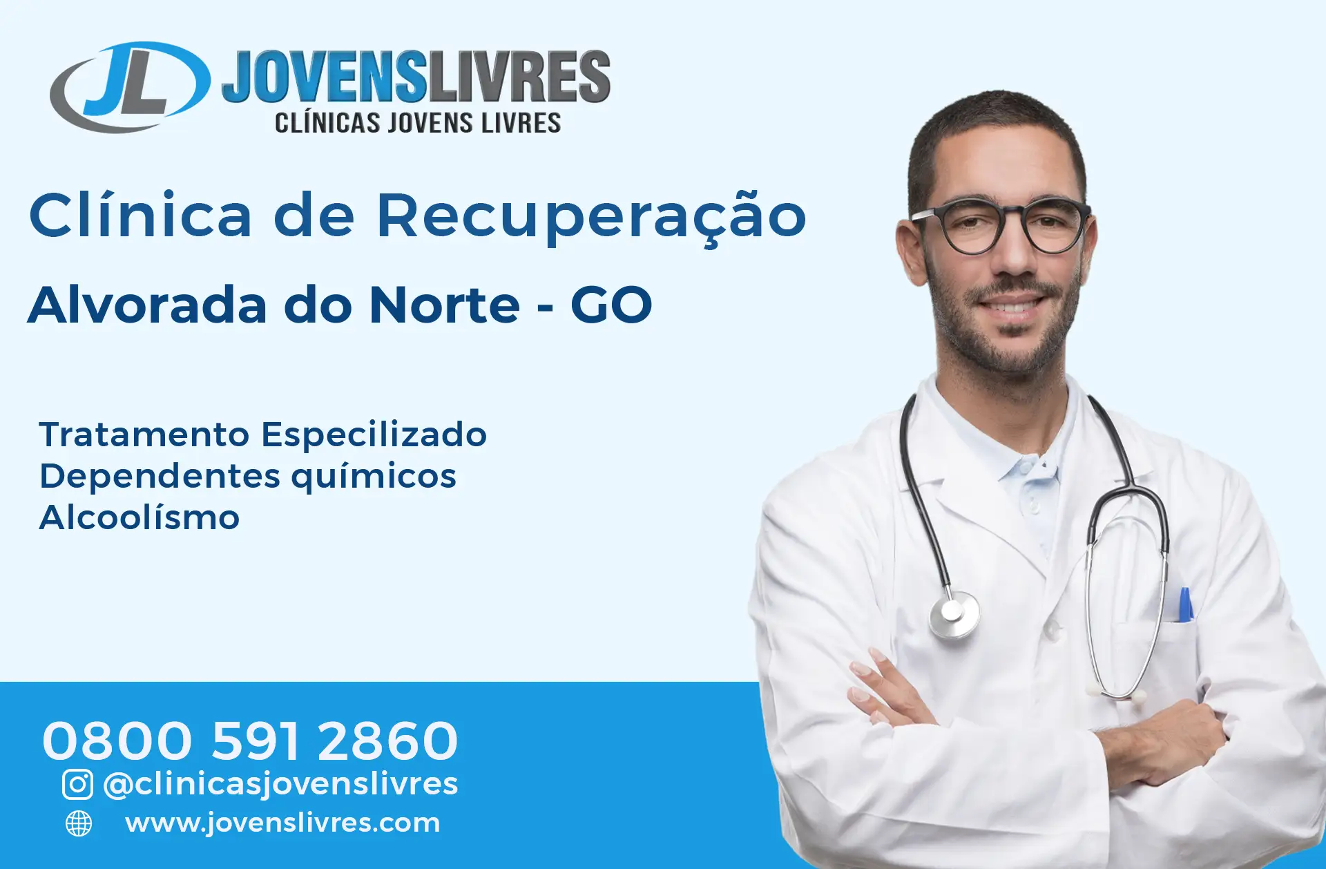 Clínica de Recuperação em Alvorada do Norte - GO