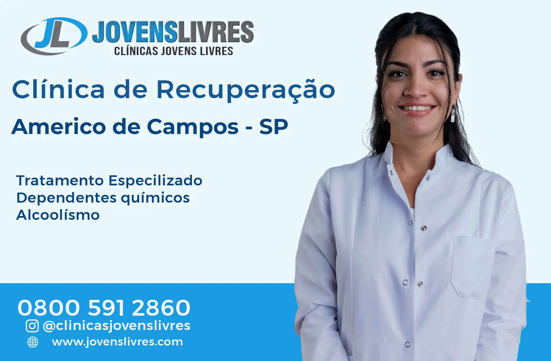 Clínica de Recuperação em Américo de Campos - SP