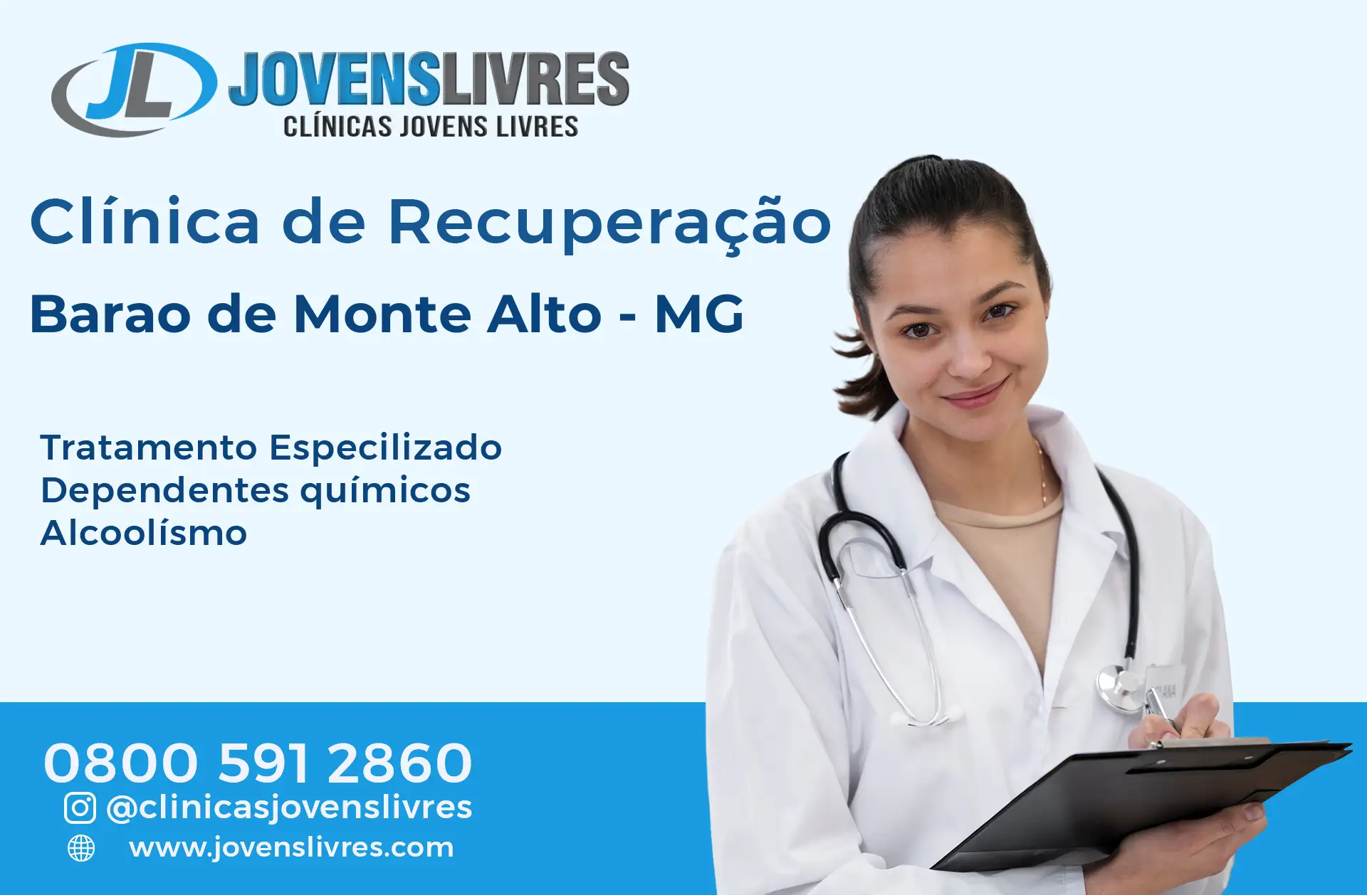 Clínica de Recuperação em Barão de Monte Alto - MG