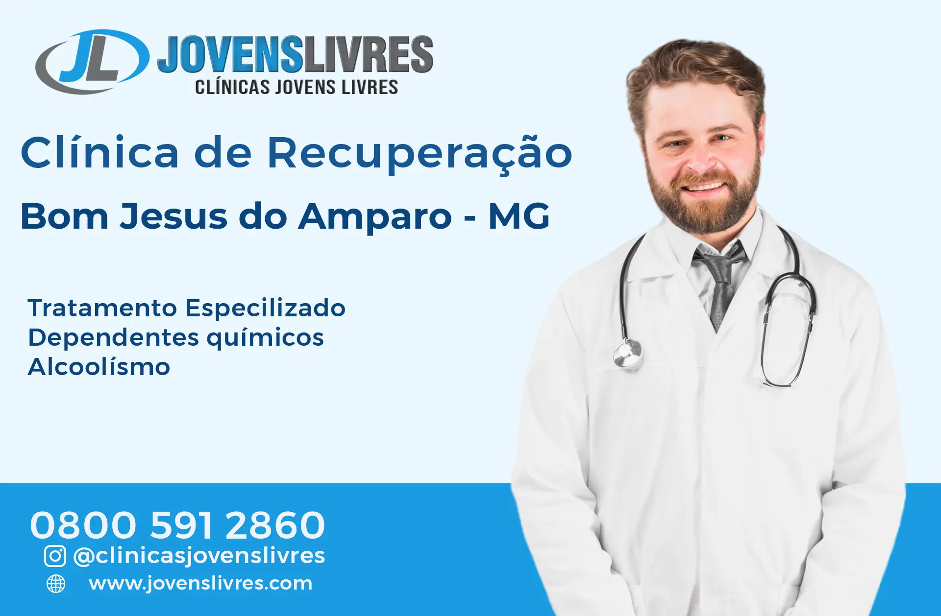 Clínica de Recuperação em Bom Jesus do Amparo - MG