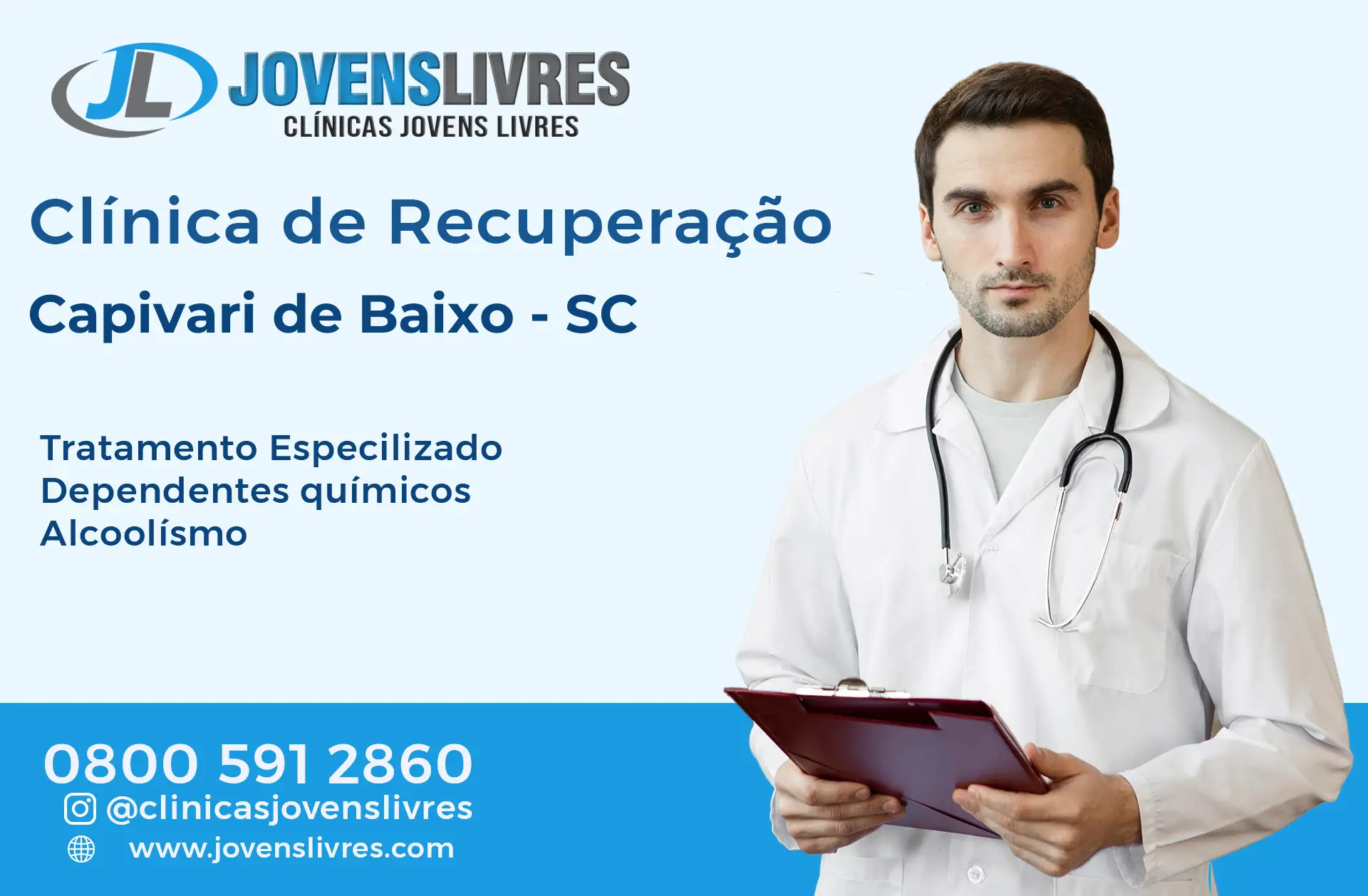 Clínica de Recuperação em Capivari de Baixo - SC