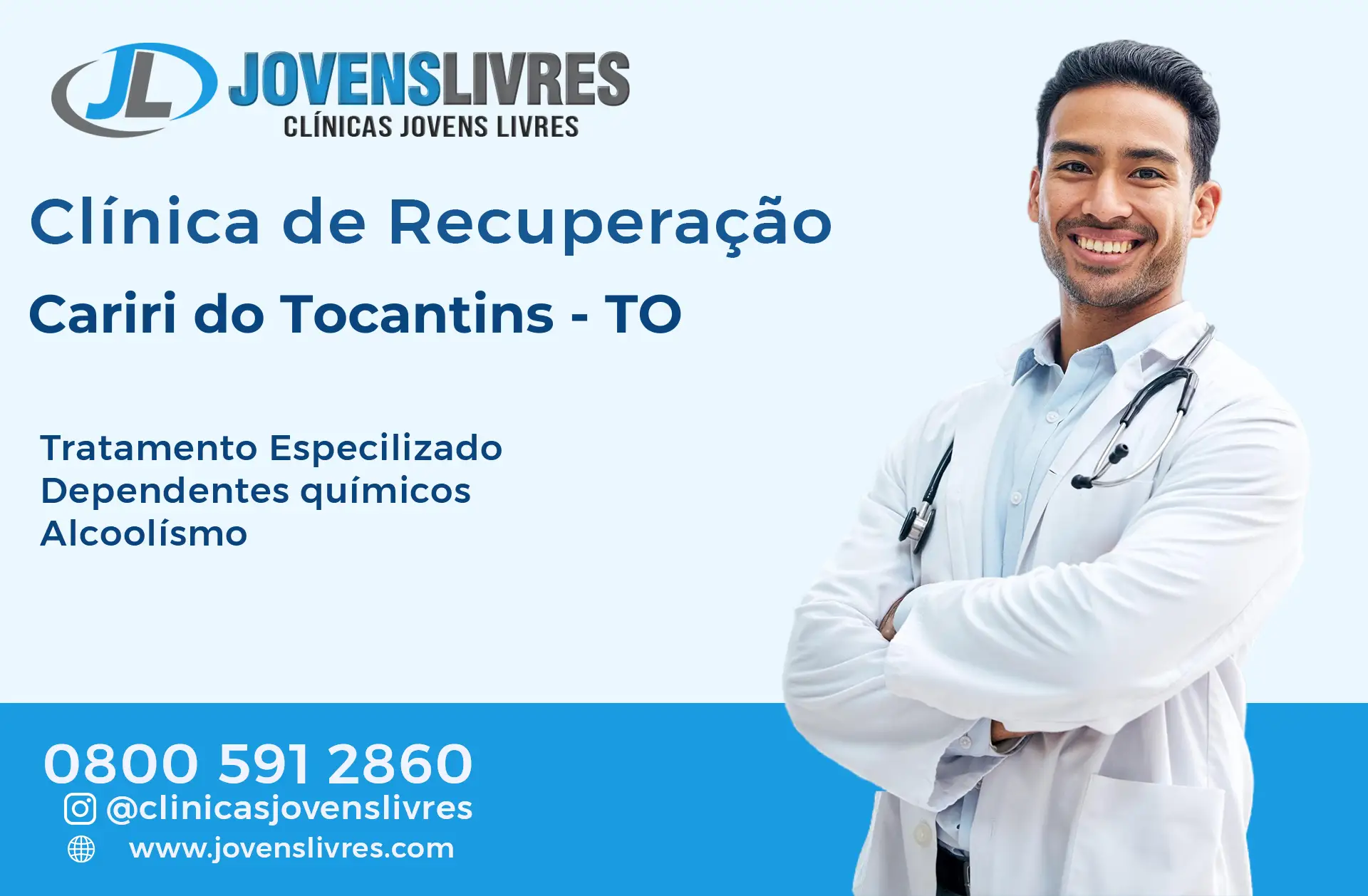 Clínica de Recuperação em Cariri do Tocantins - TO