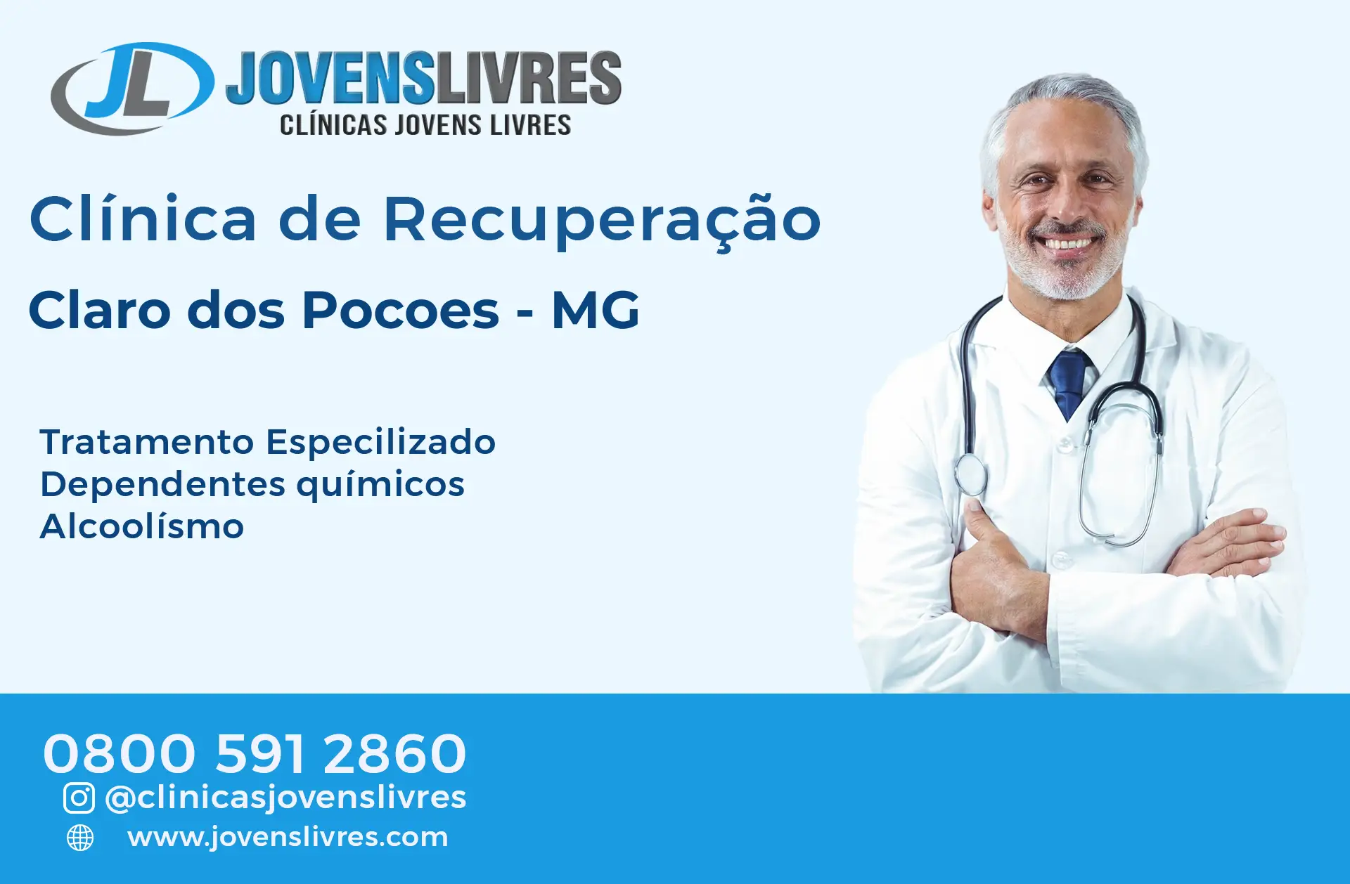 Clínica de Recuperação em Claro dos Poções - MG