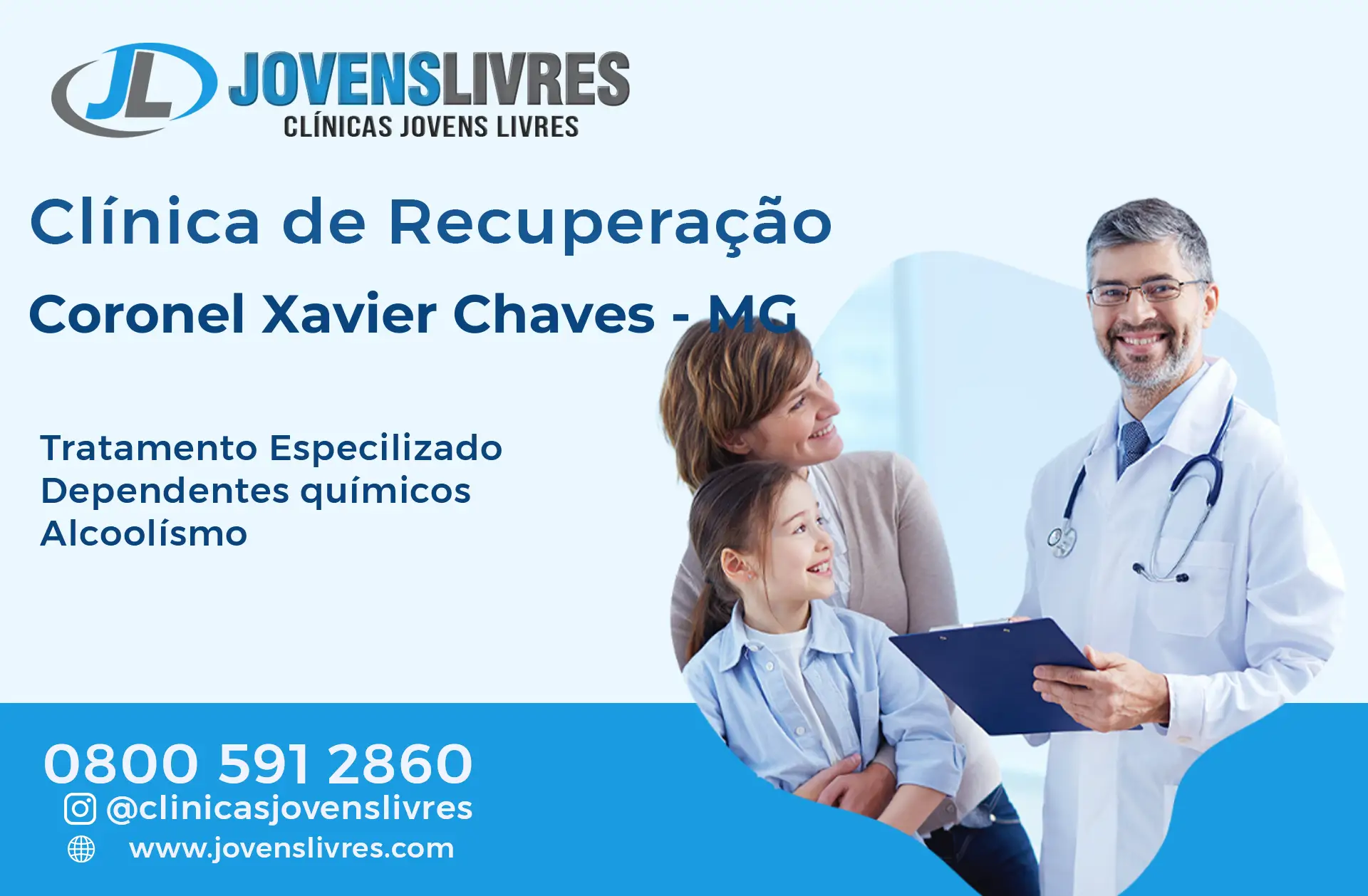 Clínica de Recuperação em Coronel Xavier Chaves - MG