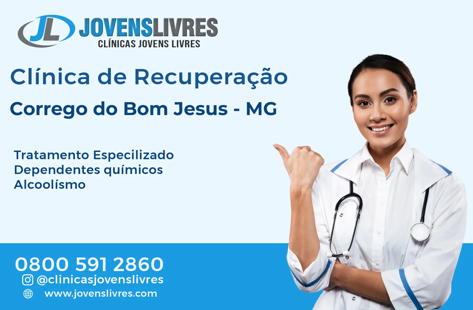 Clínica de Recuperação em Córrego do Bom Jesus - MG