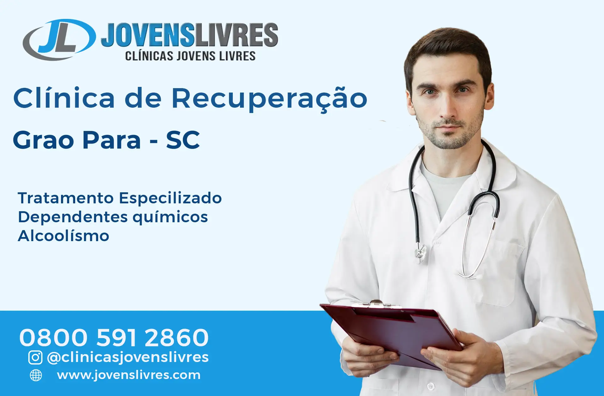 Clínica de Recuperação em Grão Pará - SC