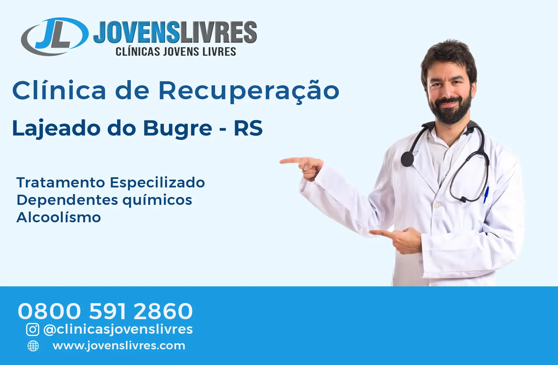 Clínica de Recuperação em Lajeado do Bugre - RS