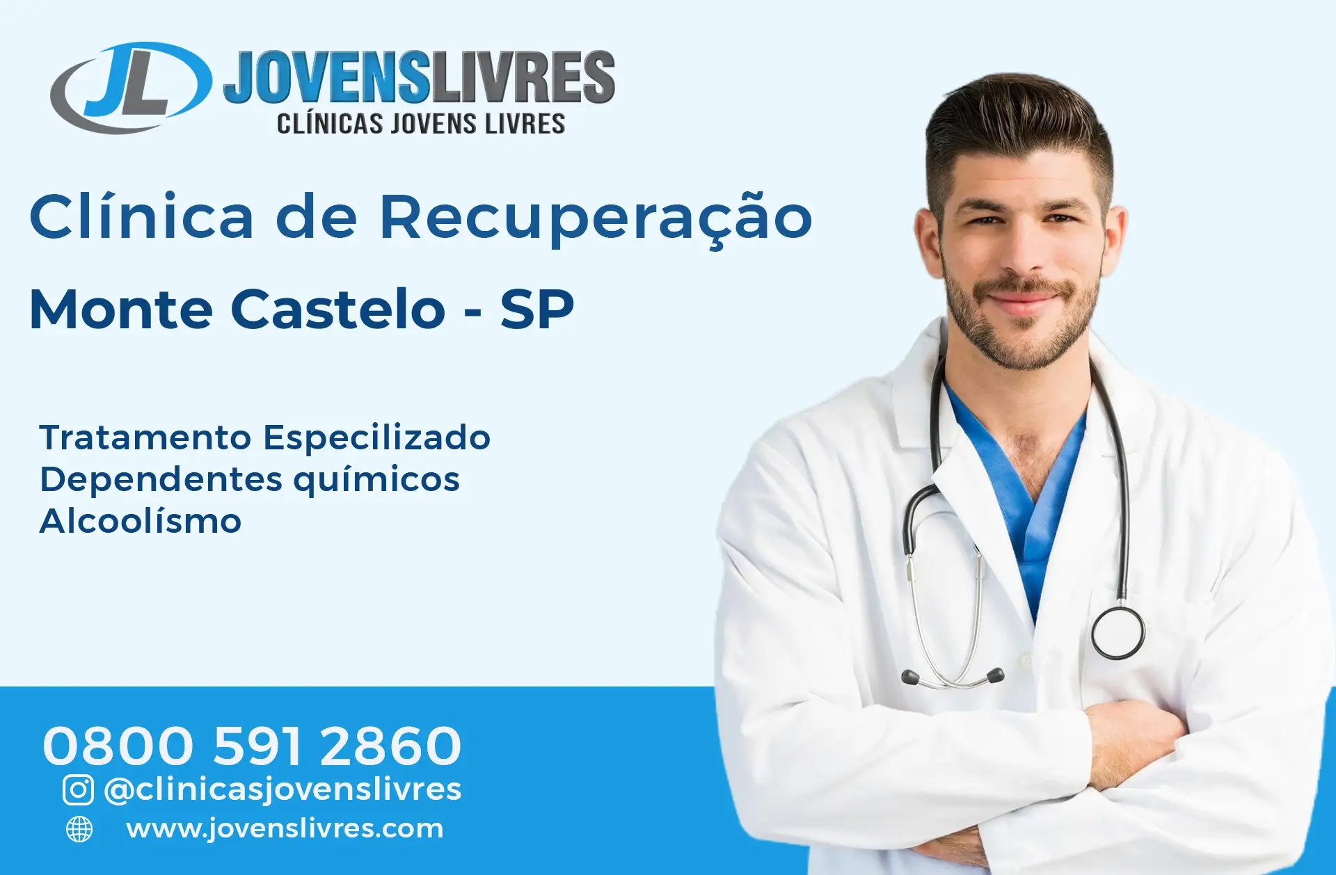 Clínica de Recuperação em Monte Castelo - SP