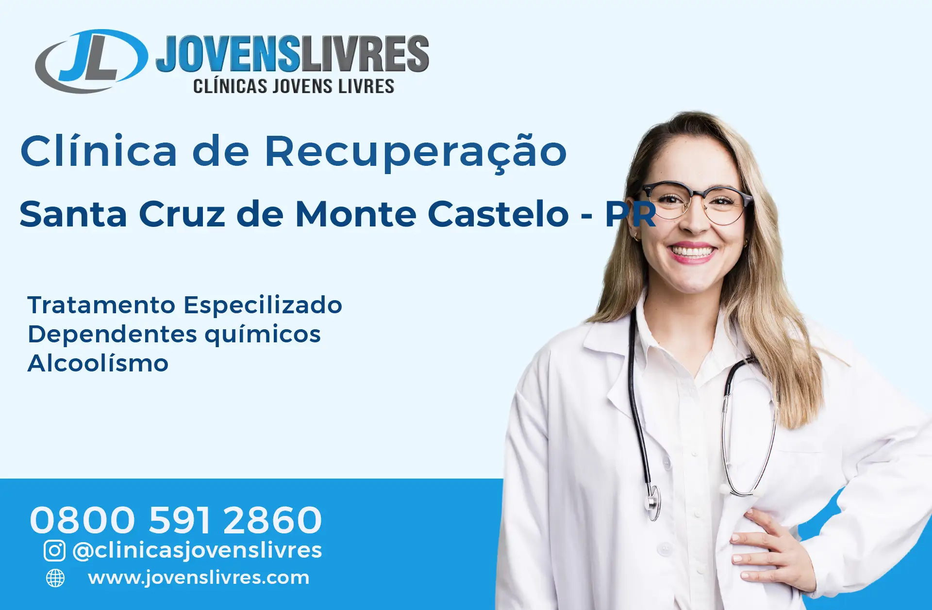 Clínica de Recuperação em Santa Cruz de Monte Castelo - PR