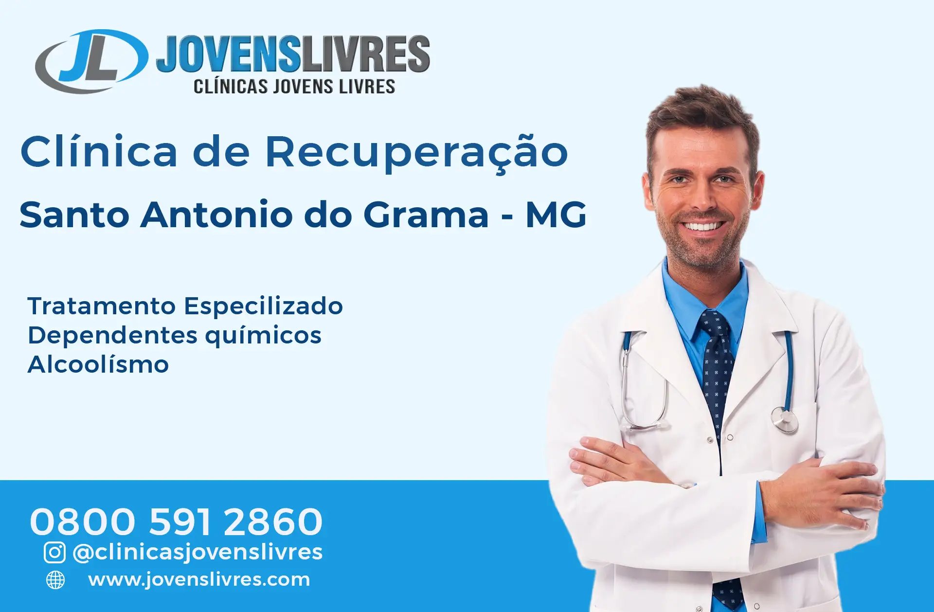 Clínica de Recuperação em Santo Antônio do Grama - MG