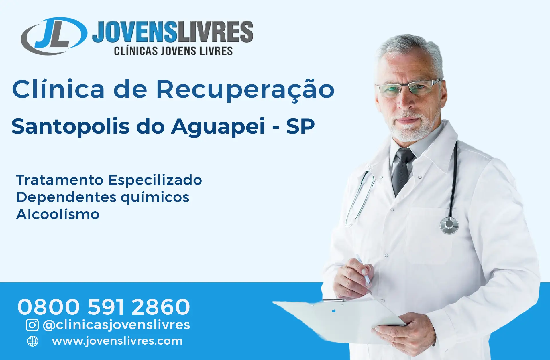 Clínica de Recuperação em Santópolis do Aguapeí - SP