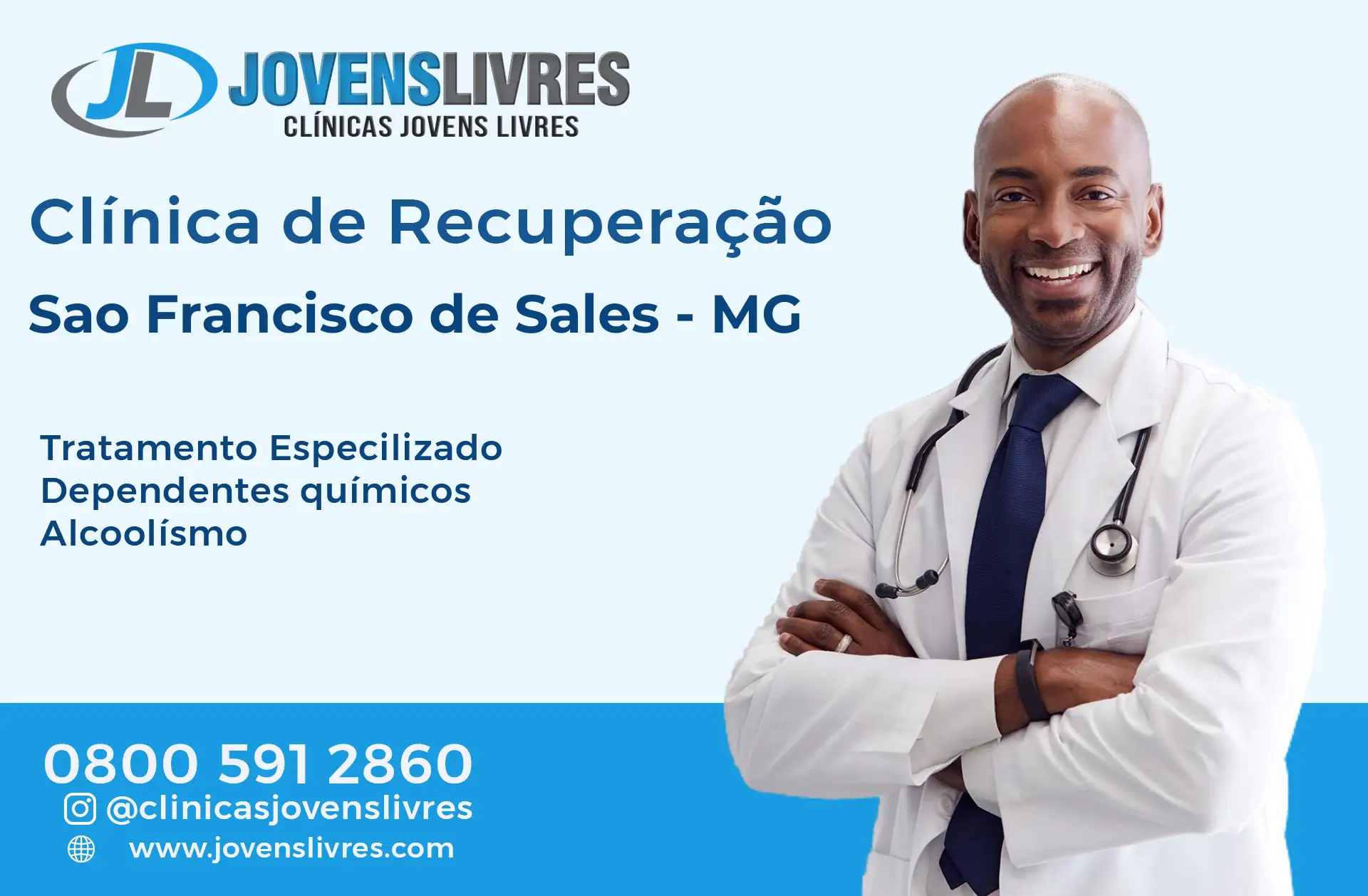 Clínica de Recuperação em São Francisco de Sales - MG