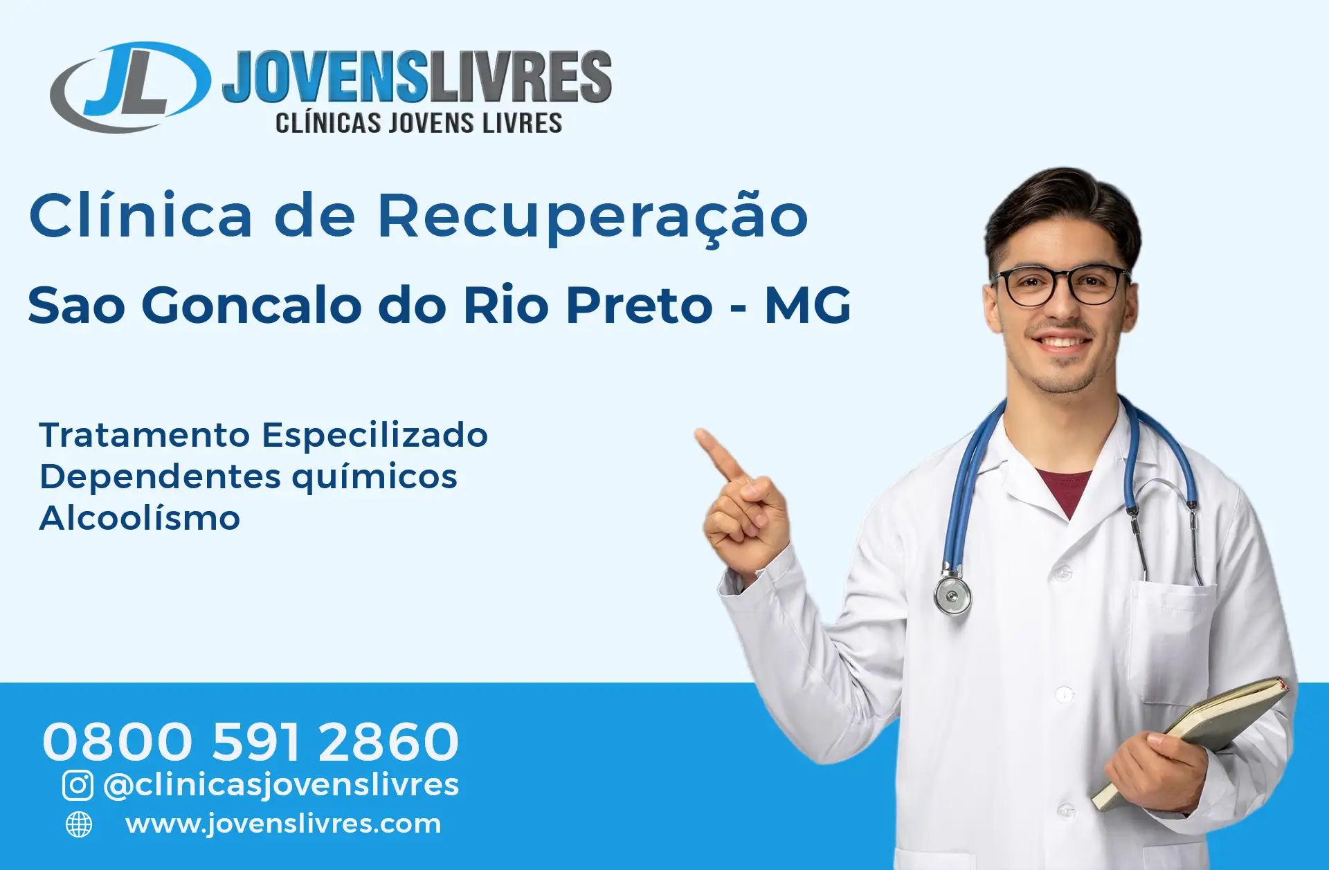 Clínica de Recuperação em São Gonçalo do Rio Preto - MG