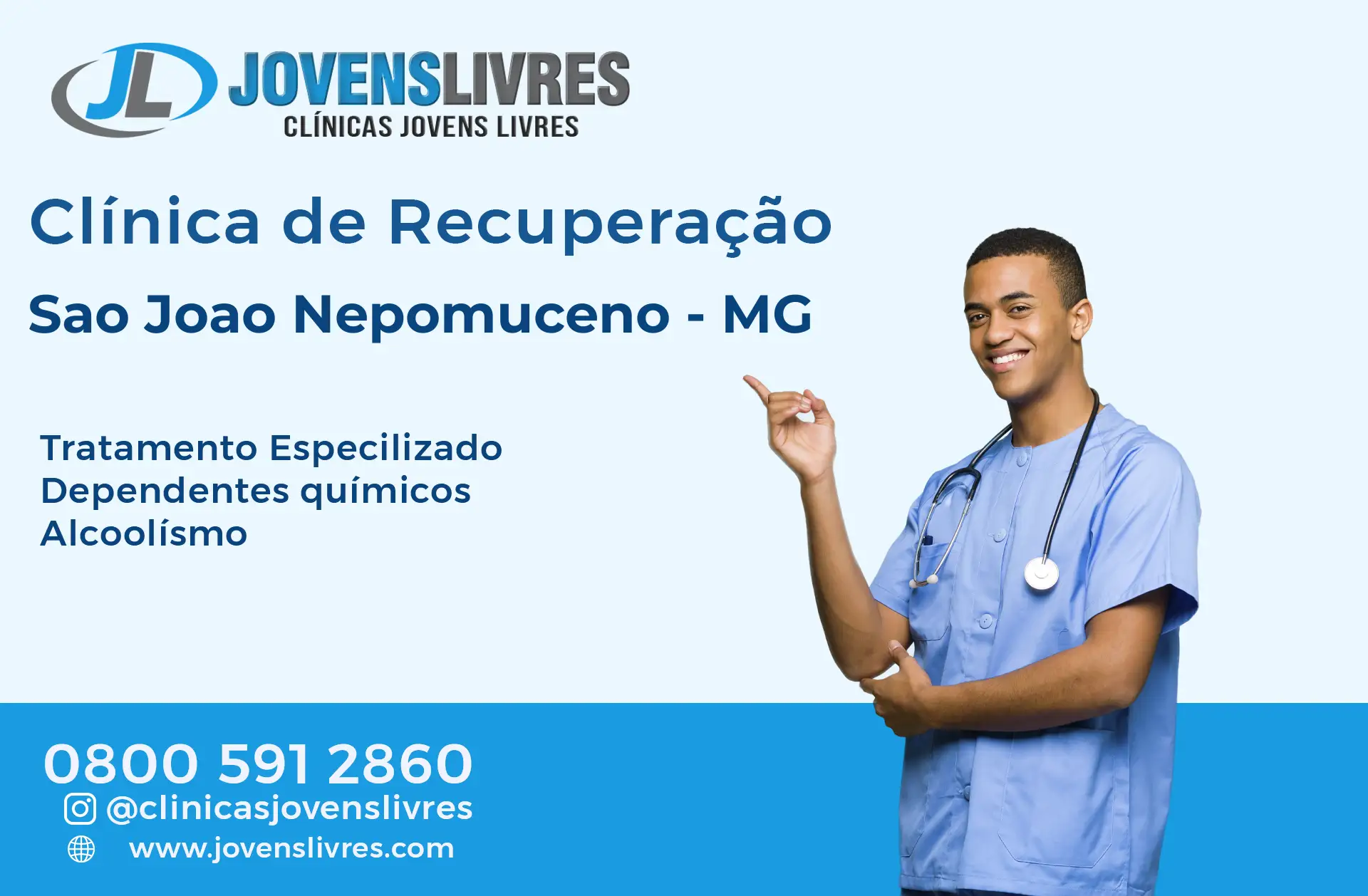 Clínica de Recuperação em São João Nepomuceno - MG