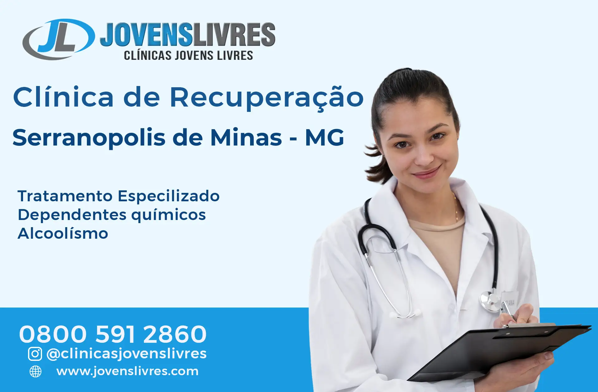 Clínica de Recuperação em Serranópolis de Minas - MG