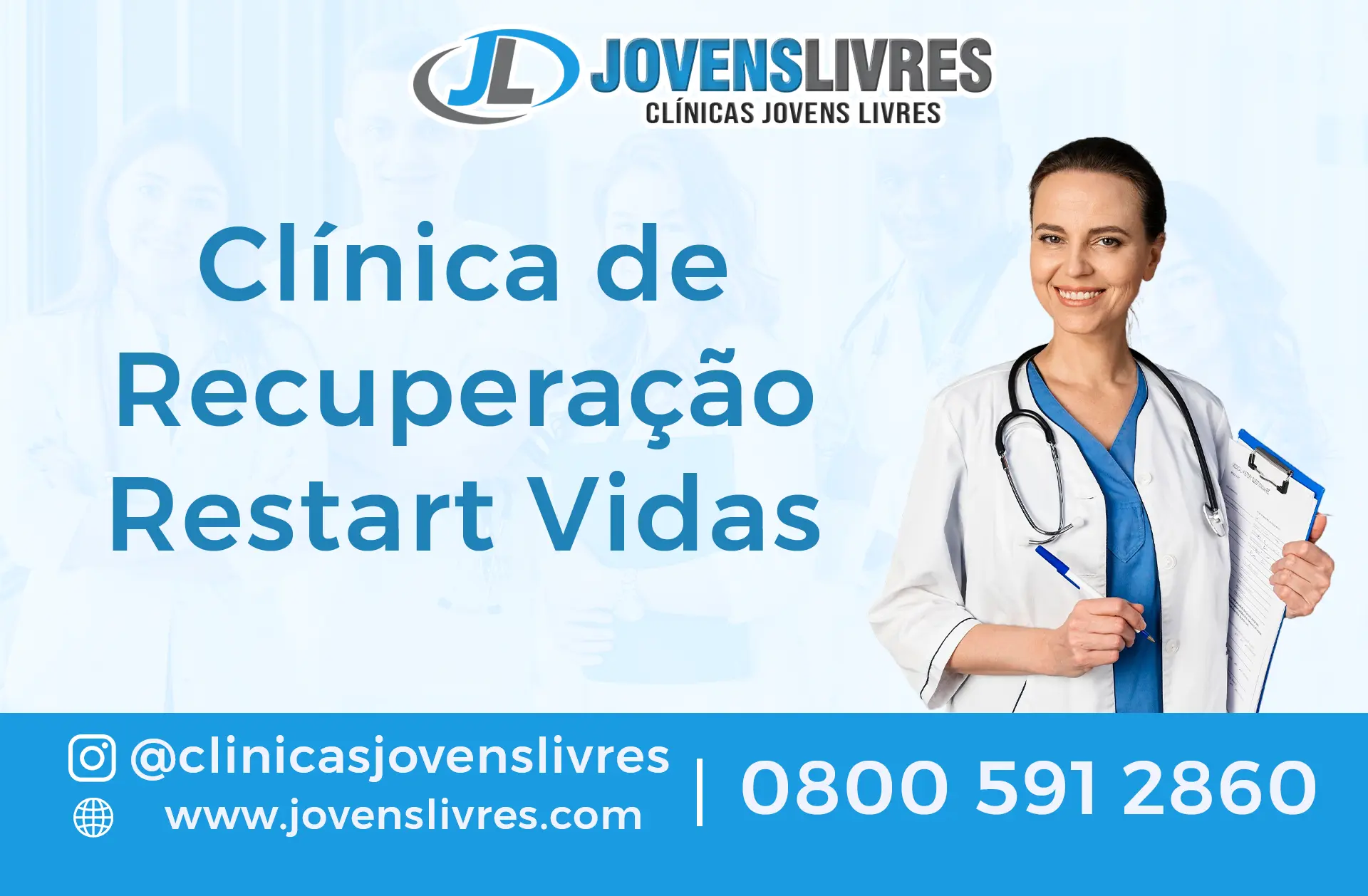 Clínica de Recuperação Restart Vidas - GO | Jovens Livres