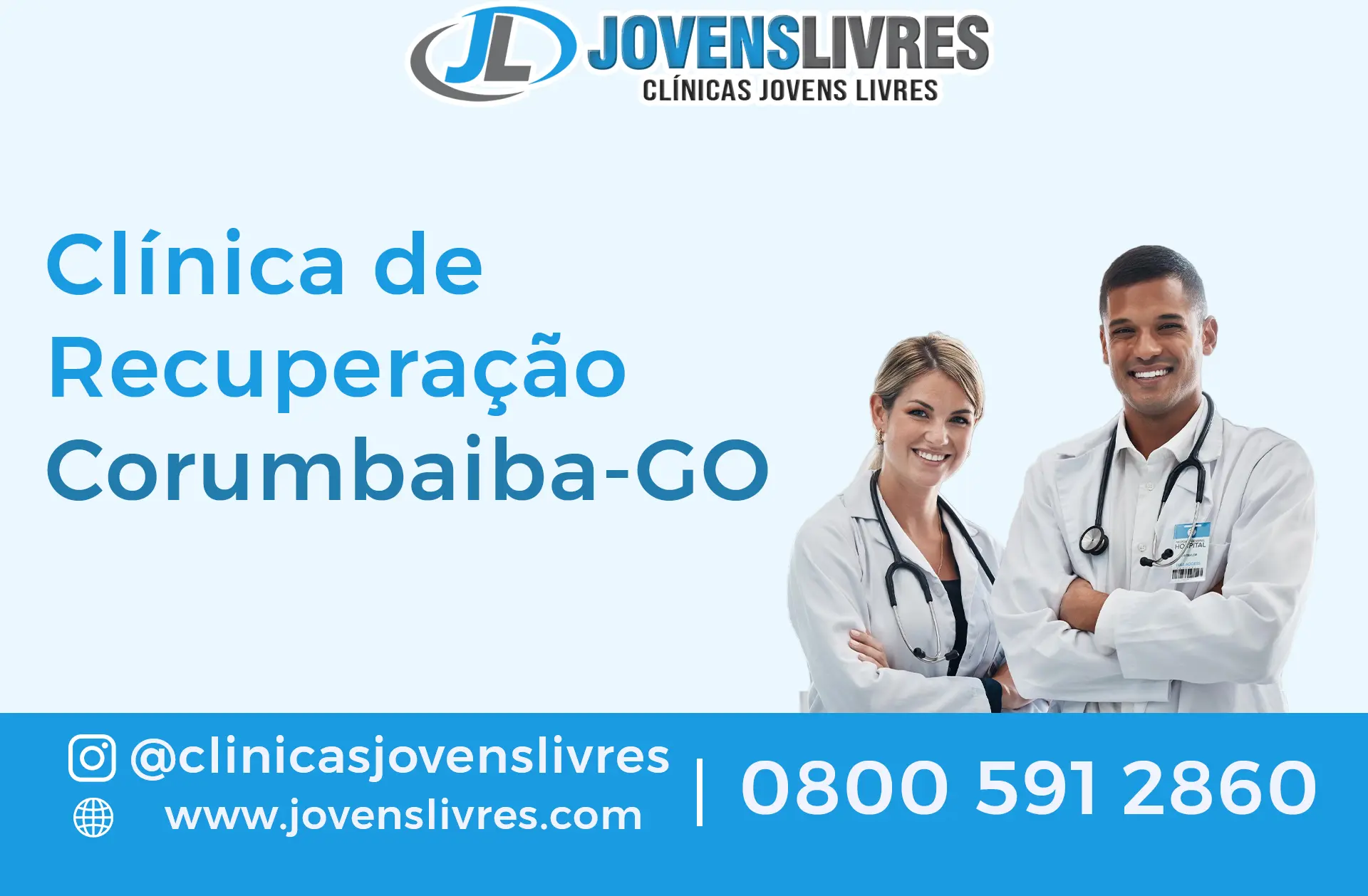 Clínicas de Recuperação em Corumbaiba - GO | Jovens Livres