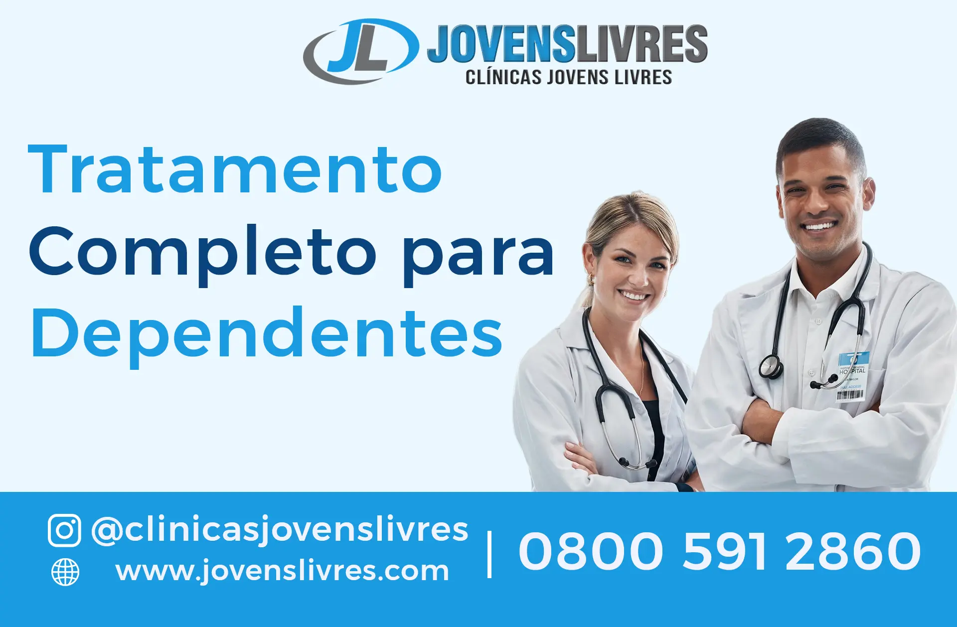 Tratamento Completo para Dependentes - Clínica Jovens Livres