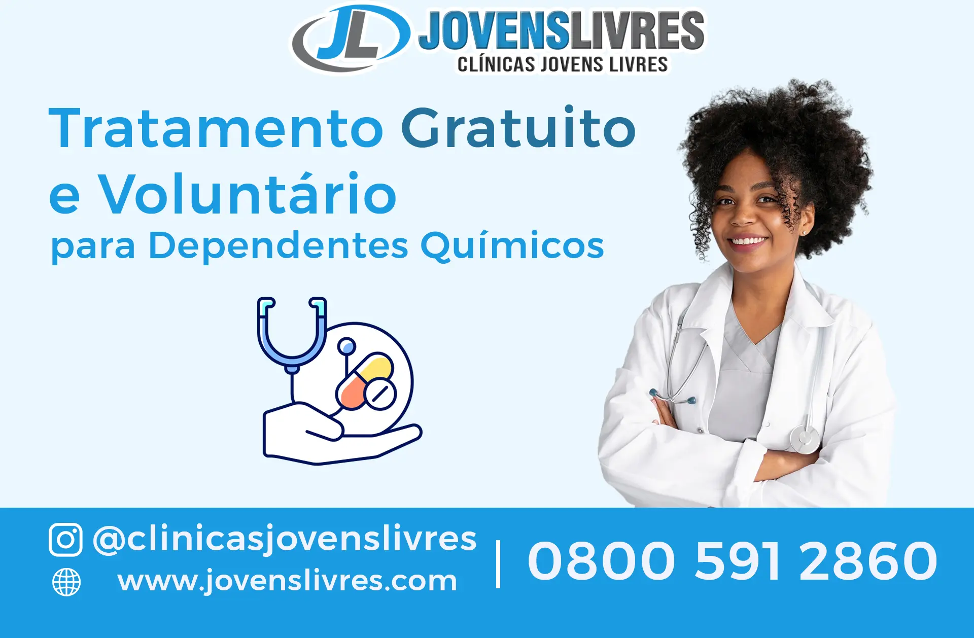 Tratamento Gratuito e Voluntário para Dependentes Químicos