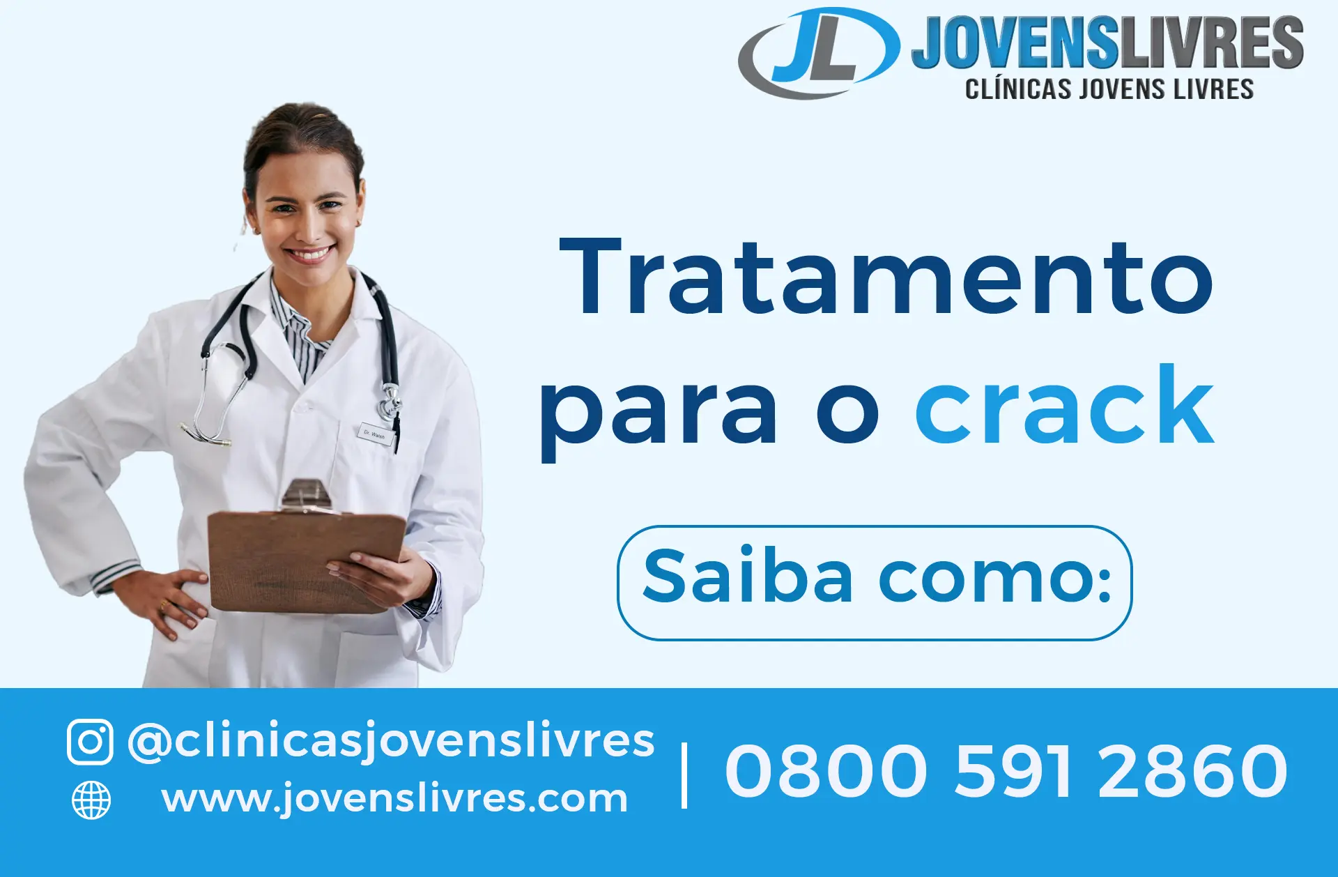 Tratamento para o crack na clínica Jovens Livres