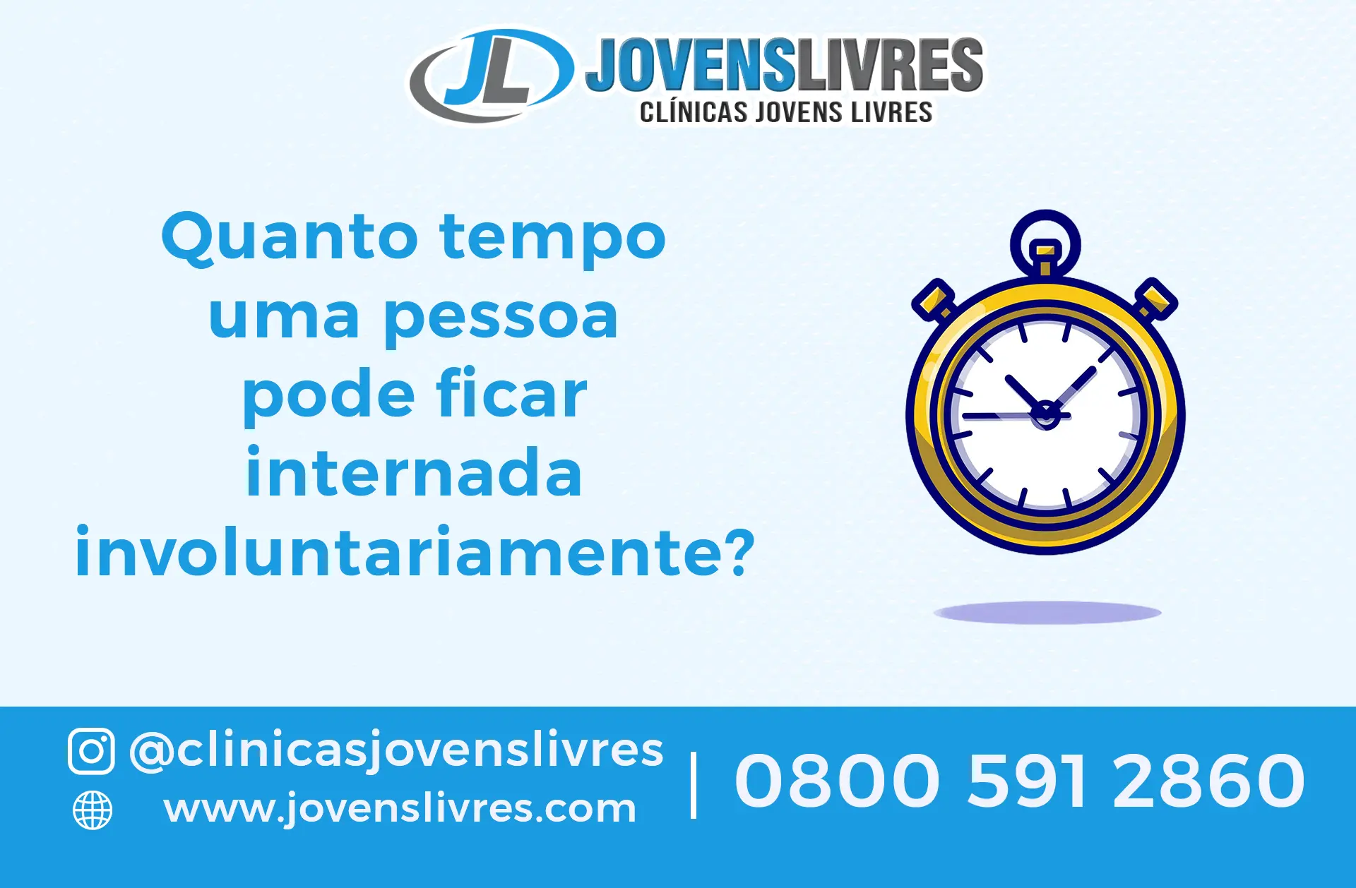 Quanto tempo uma pessoa pode ficar internada involuntariamente?